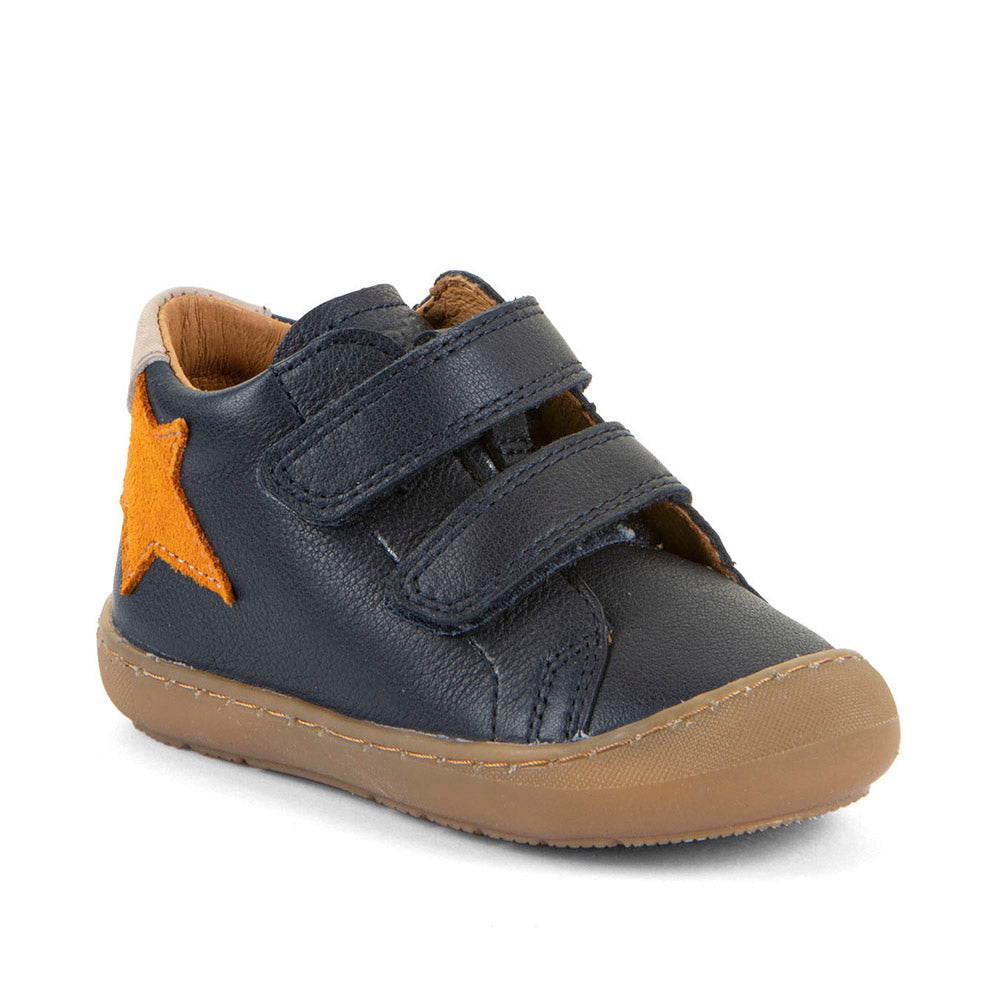 Ollie S Star Dark Blue/Gold First Walking Boot
