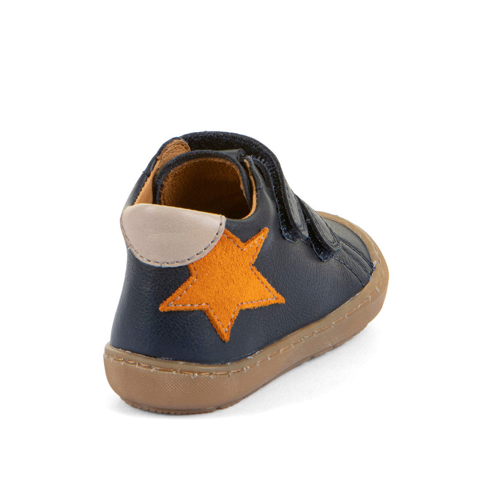 Ollie S Star Dark Blue/Gold First Walking Boot