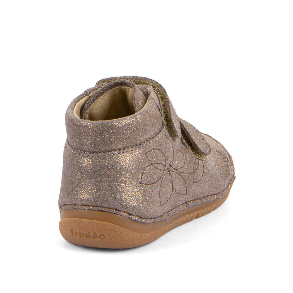 Paix Up Bronze Leather First Walking Boot