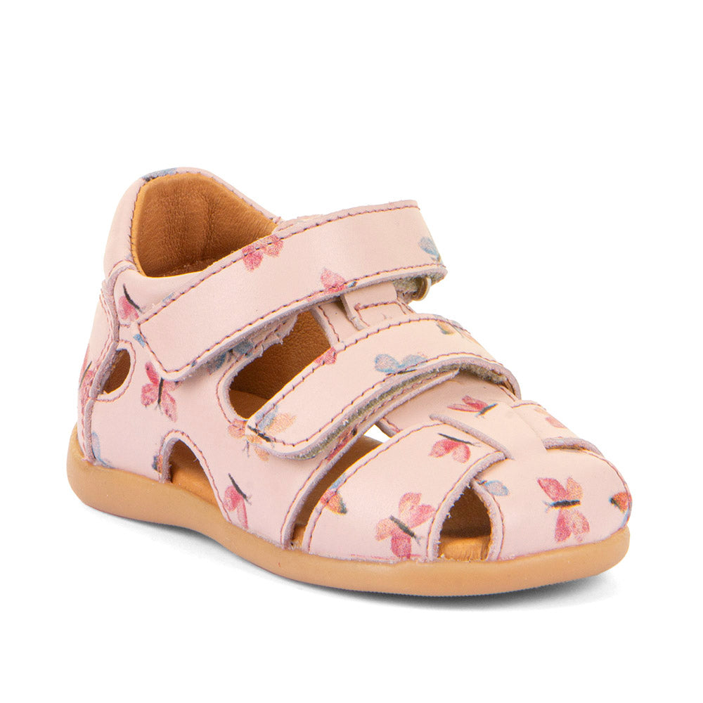 Danae Closed Toe Pink Butterfly Watersafe Leather Sandal