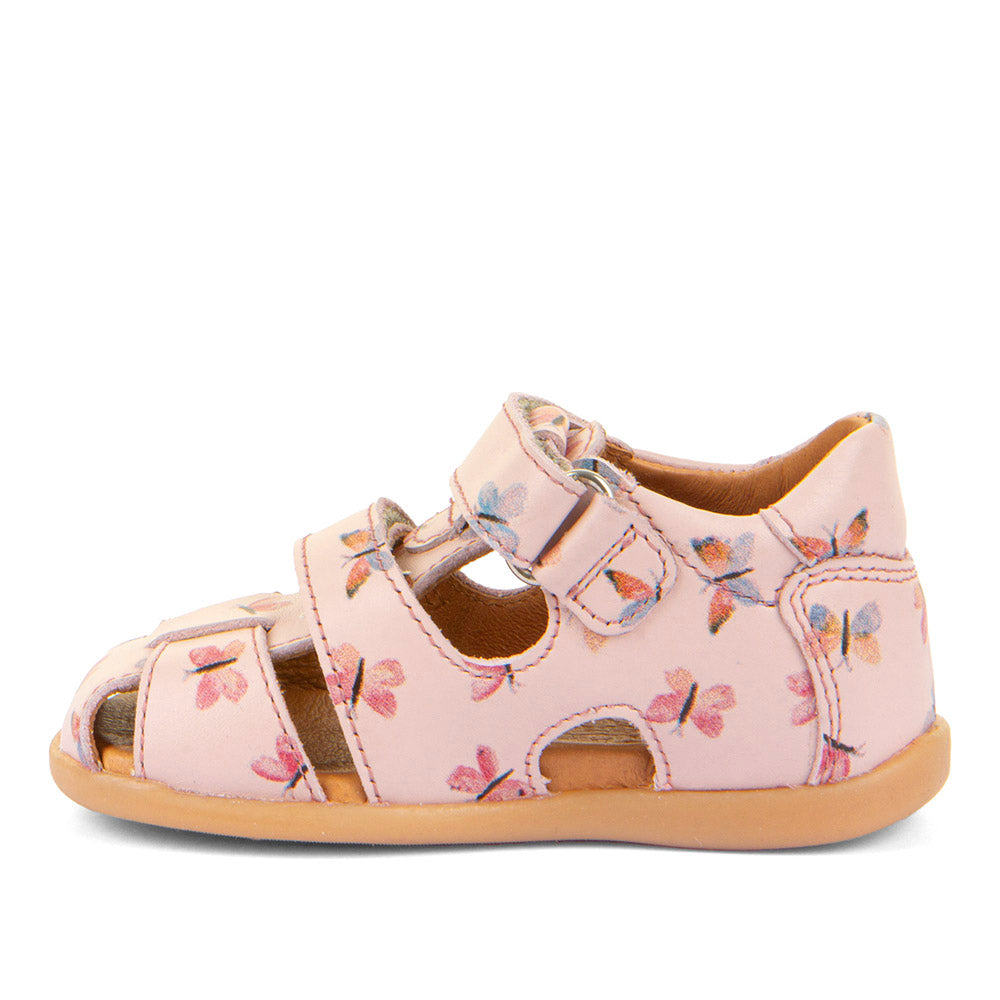 Danae Closed Toe Pink Butterfly Watersafe Leather Sandal