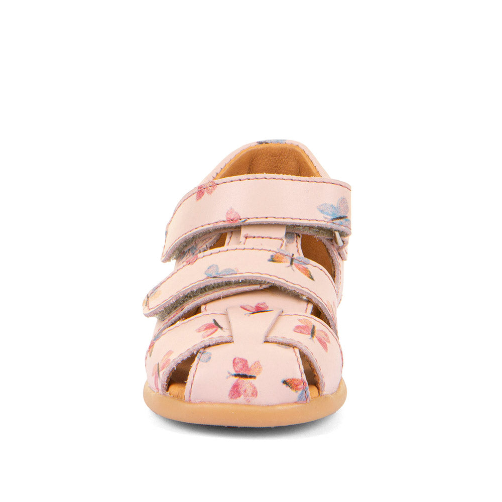 Danae Closed Toe Pink Butterfly Watersafe Leather Sandal