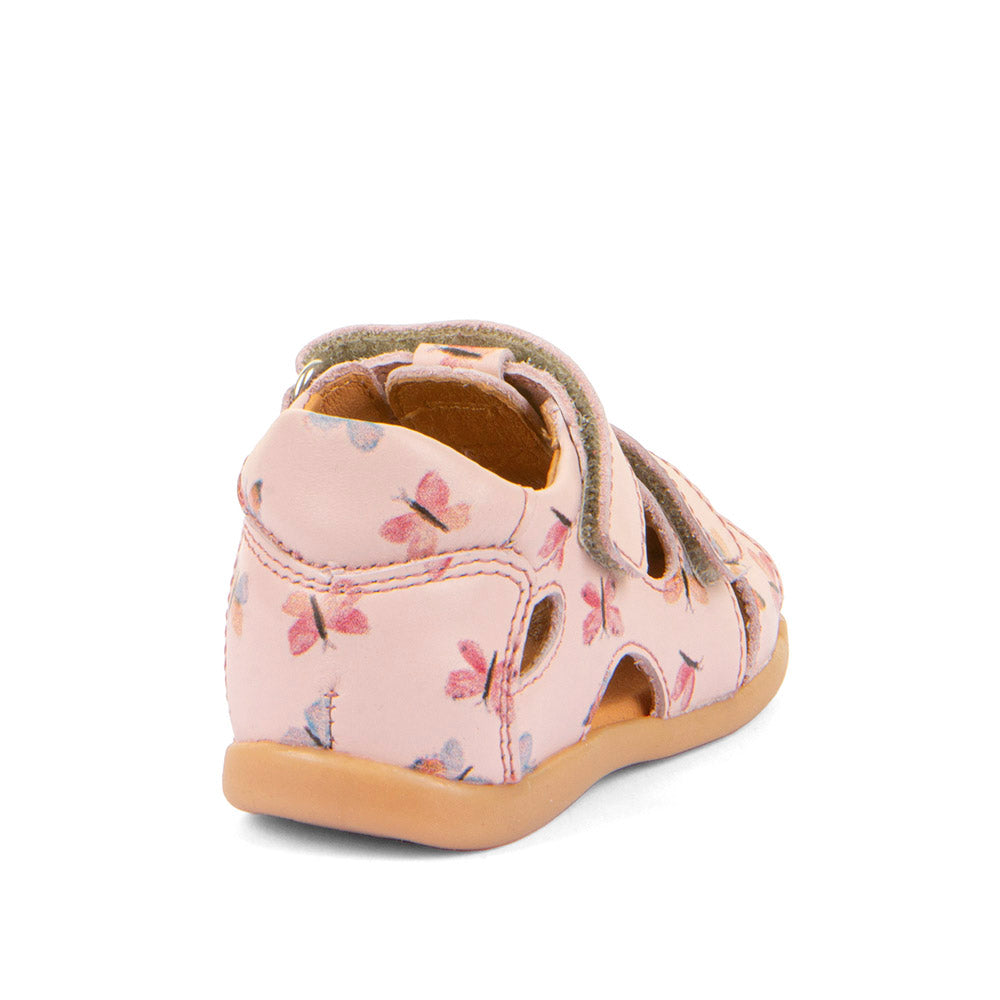 Danae Closed Toe Pink Butterfly Watersafe Leather Sandal