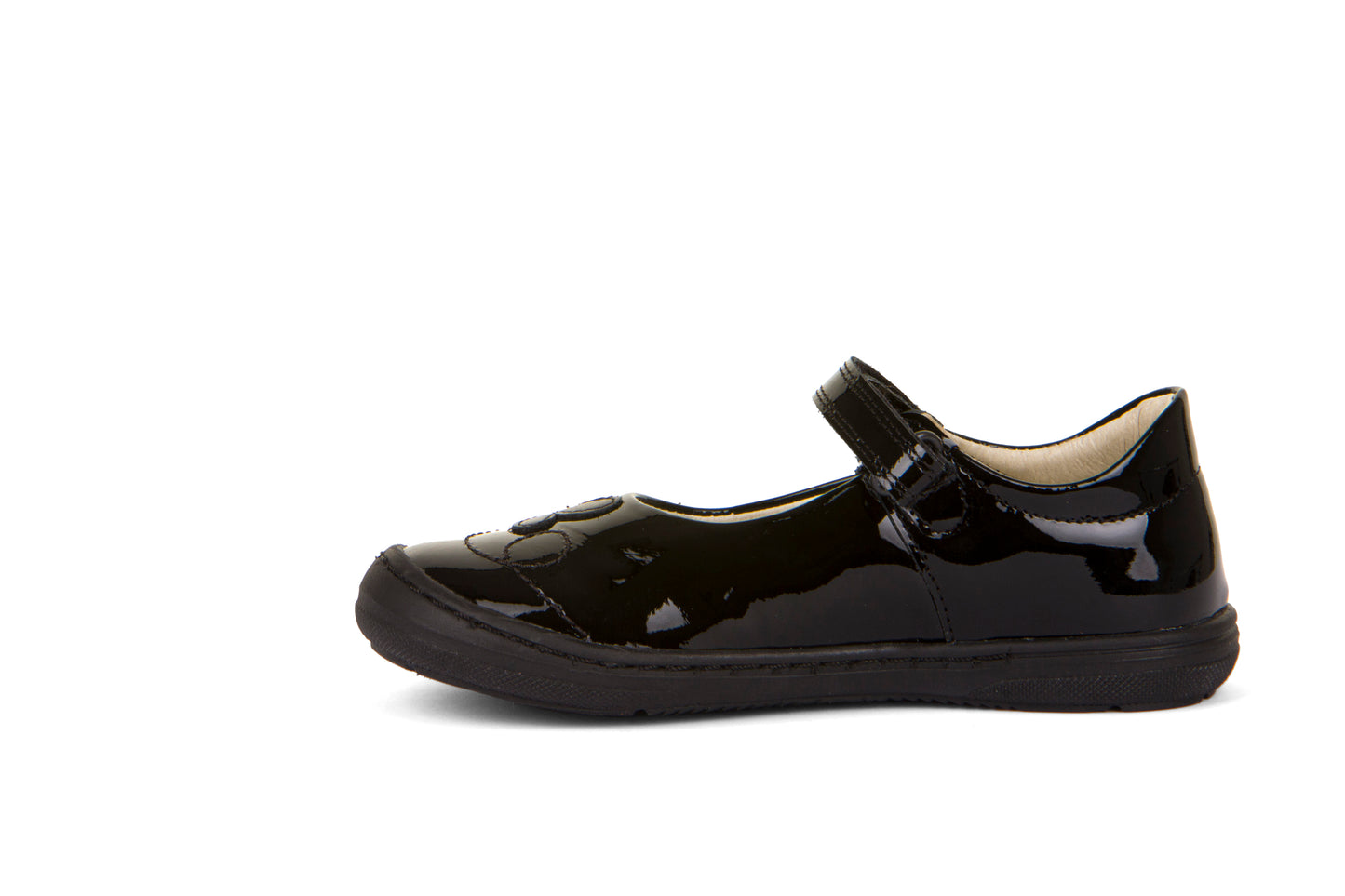 Mia DF Black Patent Leather Girl's School Shoe