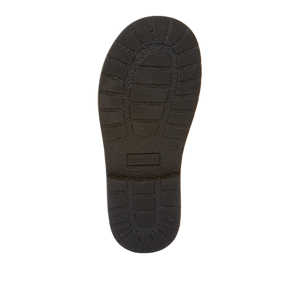 Evia Black Leather T-Bar Girl's School Shoe