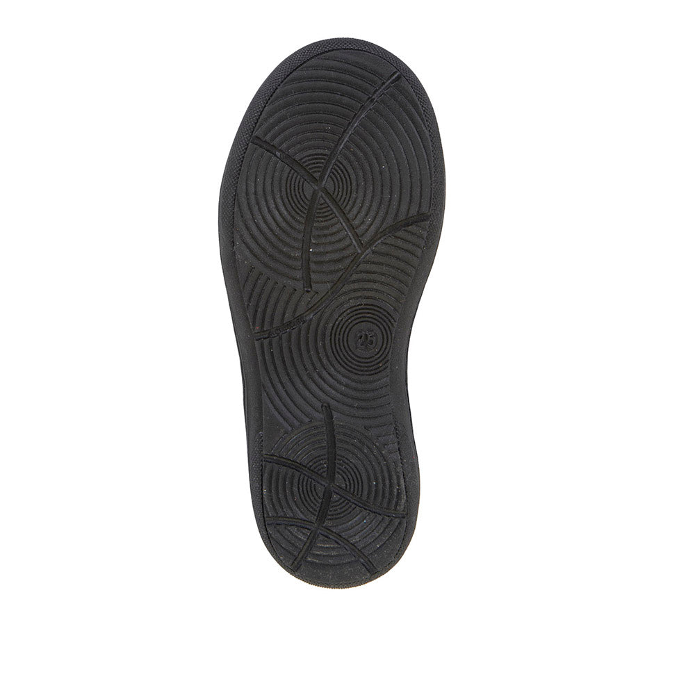 Mia Black Leather Girl's School Shoe