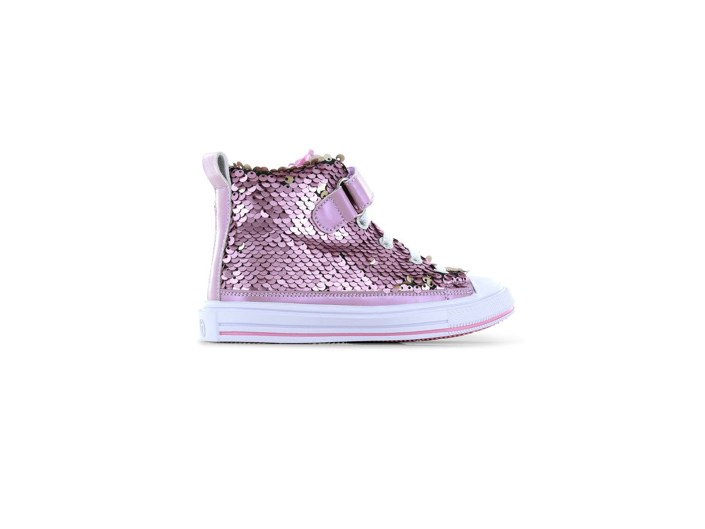 Lilac Sequin High Top Sneaker