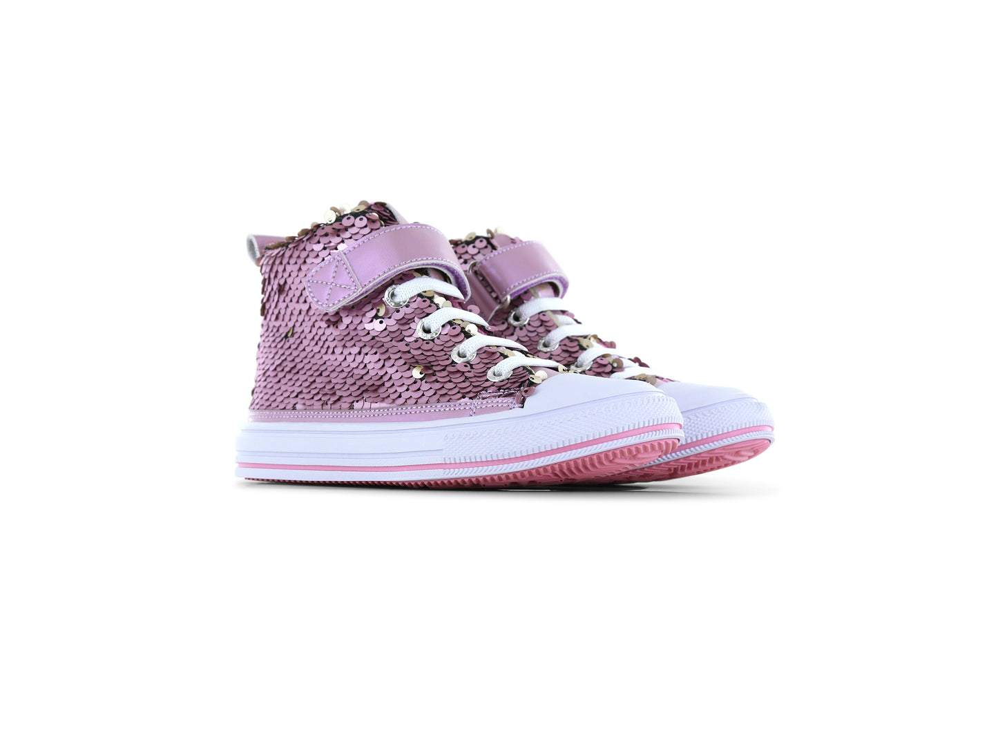 Lilac Sequin High Top Sneaker