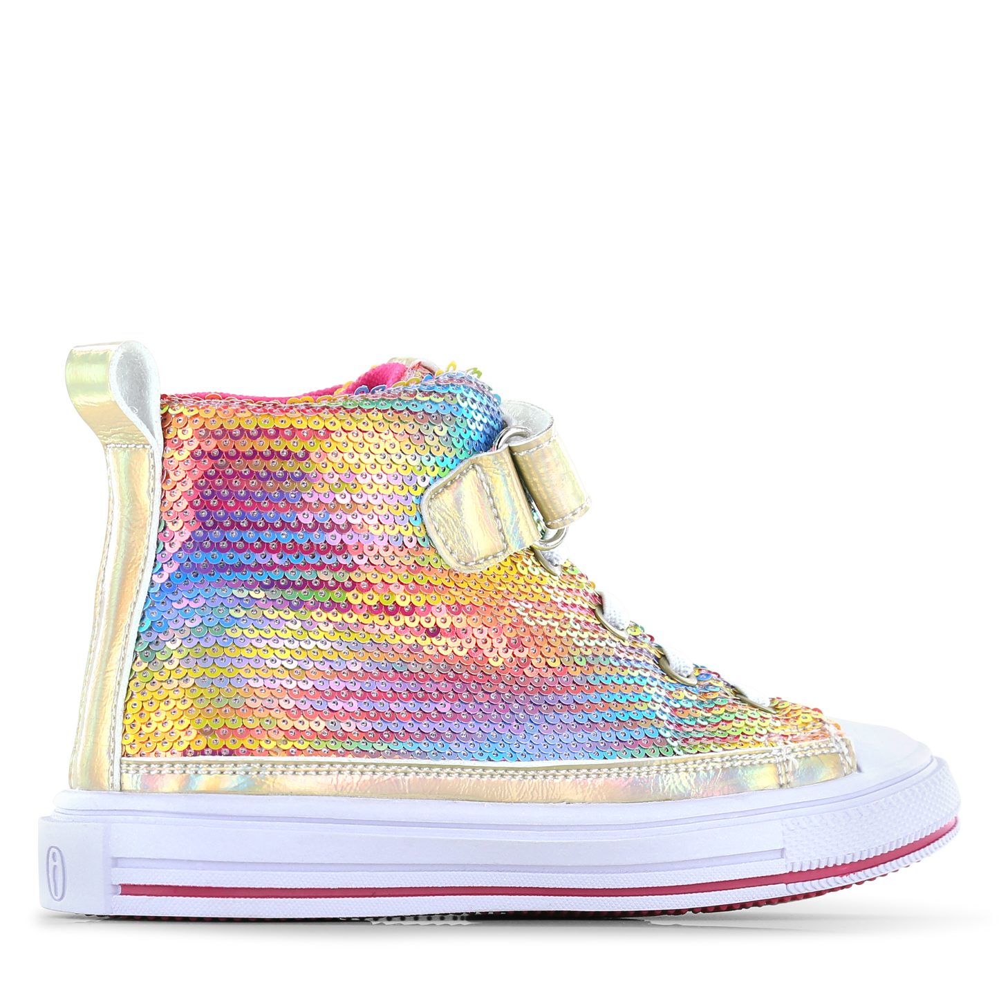 Rainbow Sequin High Top Sneaker