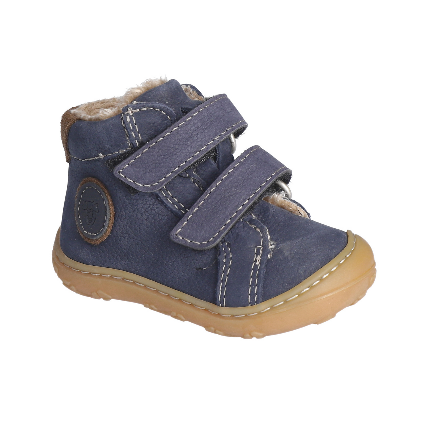 Gedo Warm Lined Navy Nubuk Leather Boot