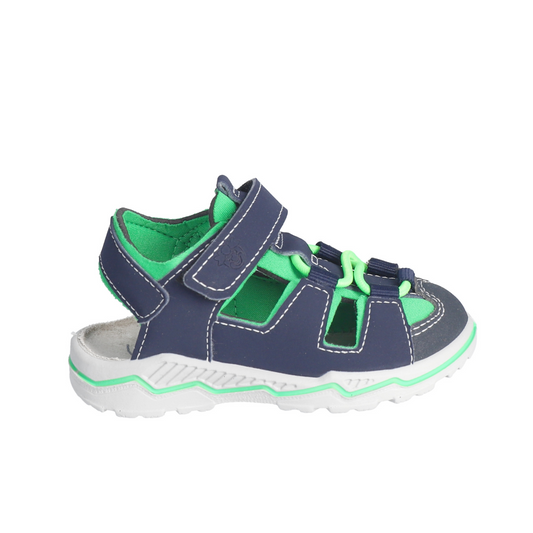 Gery Watersafe Boys Sandal in Navy and Green