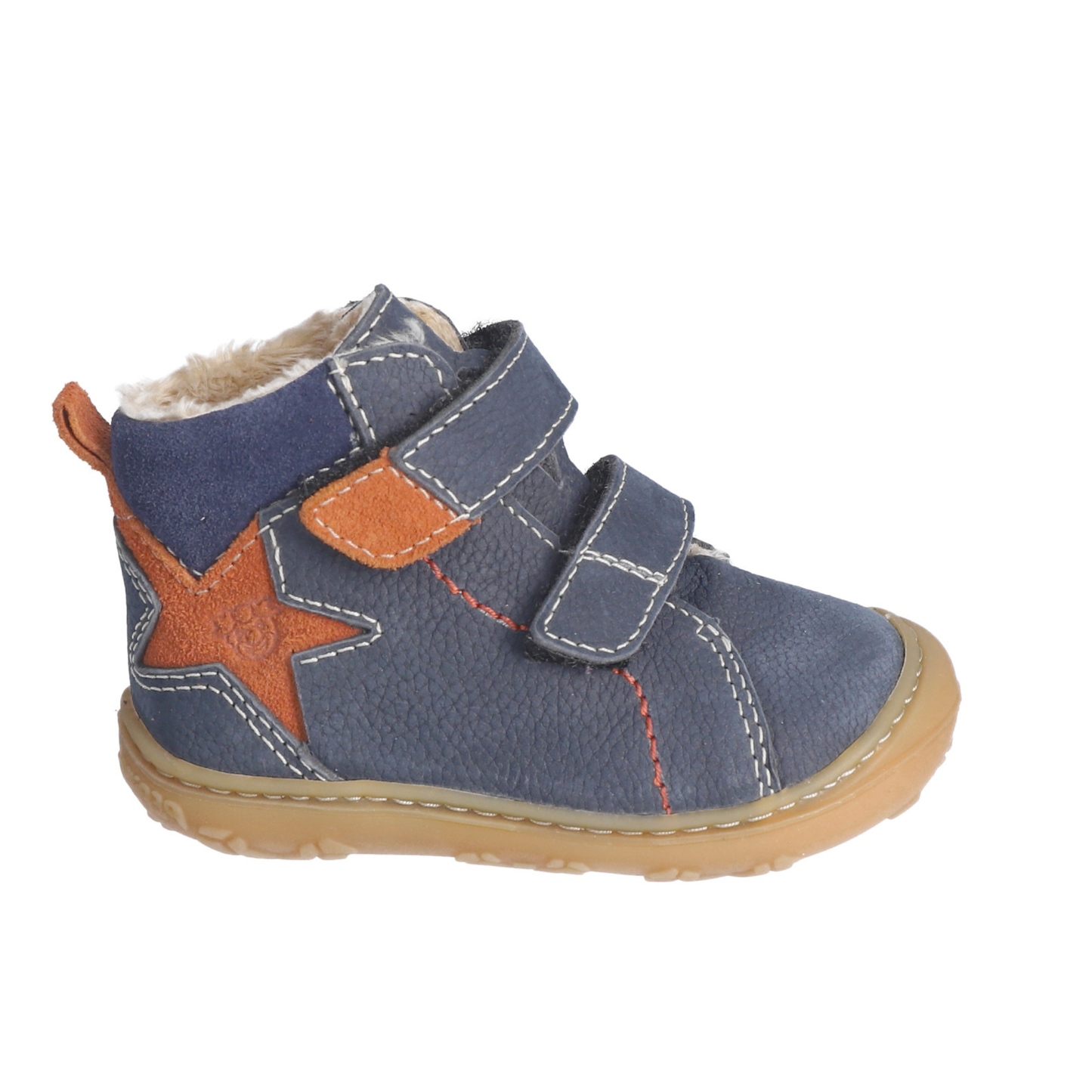 Gino Navy/Rust Warm Lined Boot