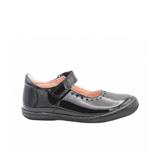 Gisele Black Patent Leather Mary-Jane Girls School Shoe
