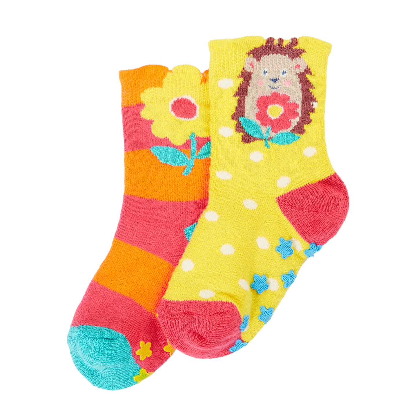 Grippy Socks Hedgehog 2 Pack