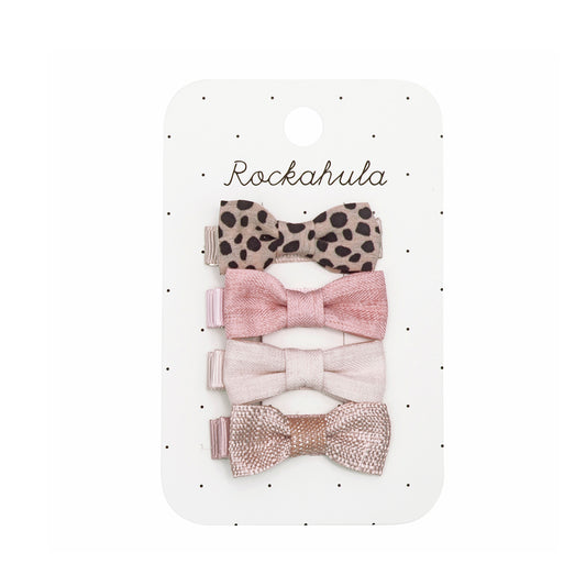 Leopard Print Bow Clips