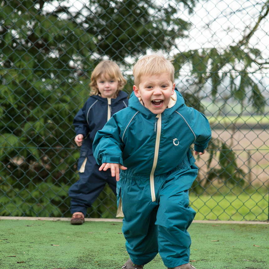 Hippychick Peacock Green All-In-One Fleece lined Puddle Suit