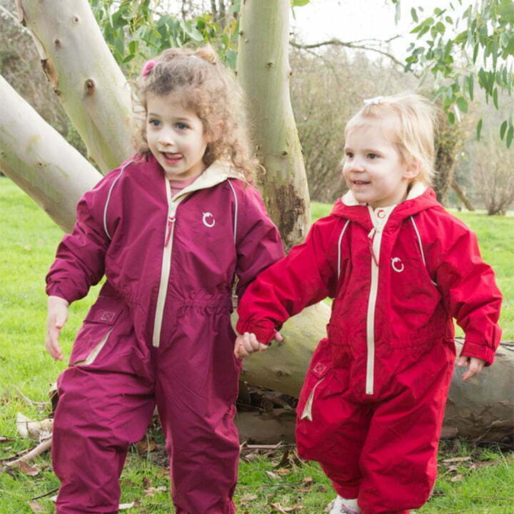 Hippychick Raspberry All-In-One Fleece lined Puddle Suit