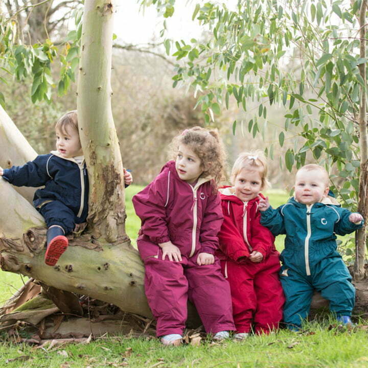 Hippychick Raspberry All-In-One Fleece lined Puddle Suit