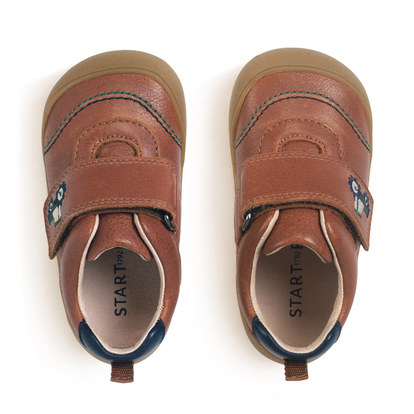 Harvest Tan Leather Casual Shoe With Tractor Motif