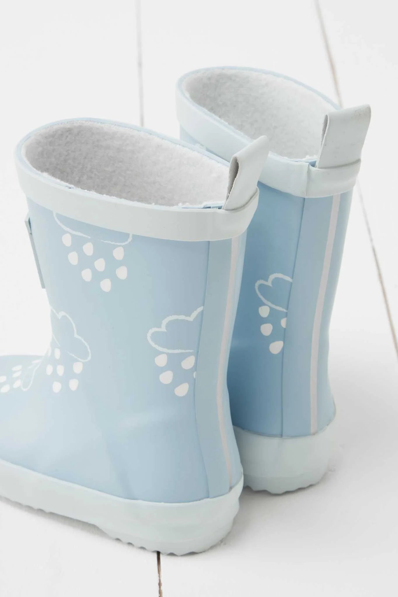 Colour Changing Cloud Wellie Baby Blue with bag