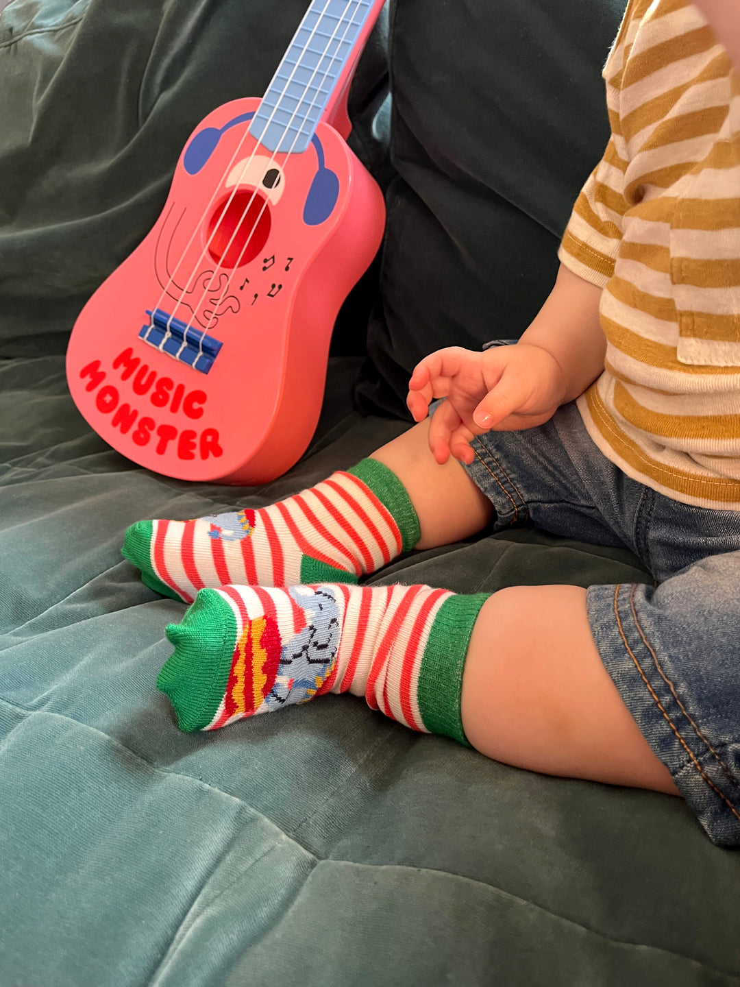 4pk Baby Cotton Big Top Socks Gift Box