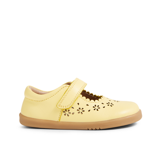IW Tilly Mary Jane Banana Yellow Leather Girls Shoe
