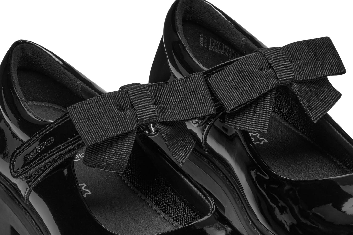 Casey Mary Jane Patent With Bow Girl's School Shoe