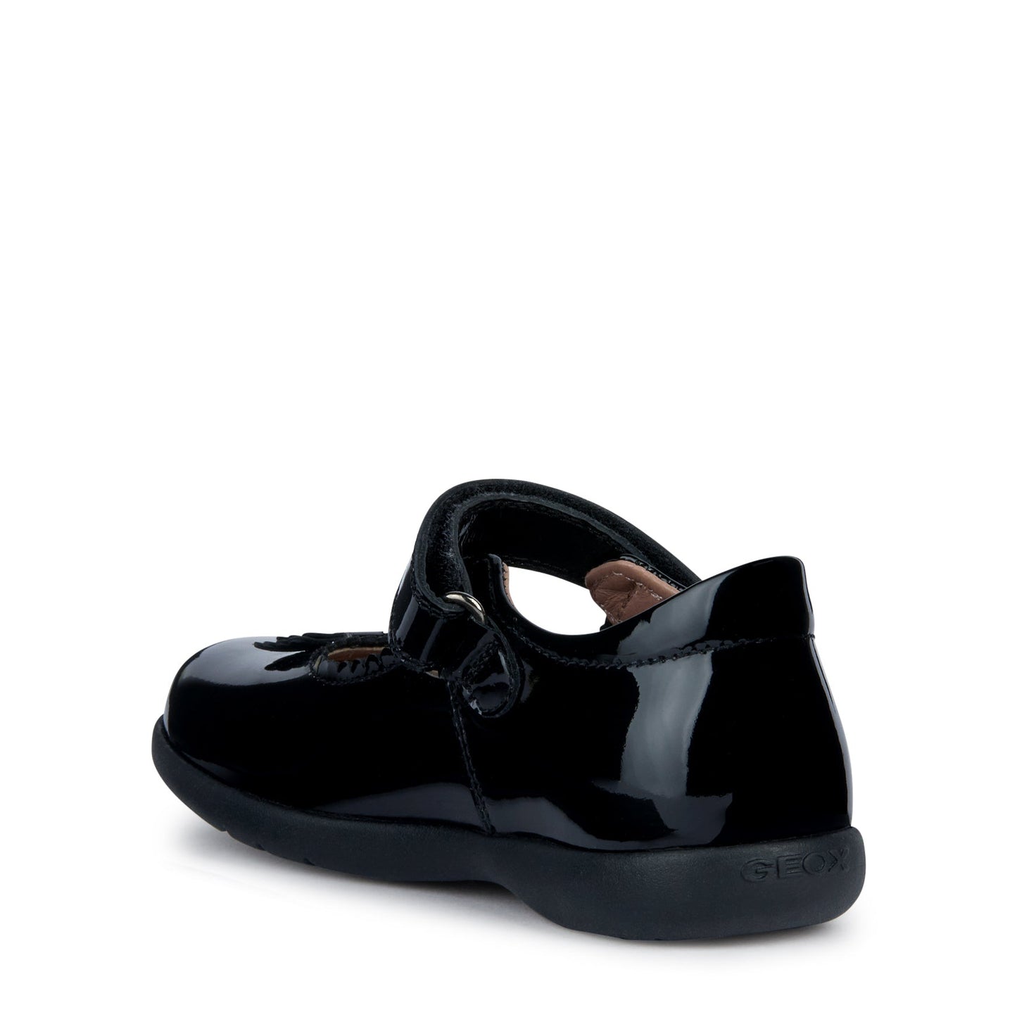 Naimara Bow Black Patent Leather Mary Jane Girl's School Shoe