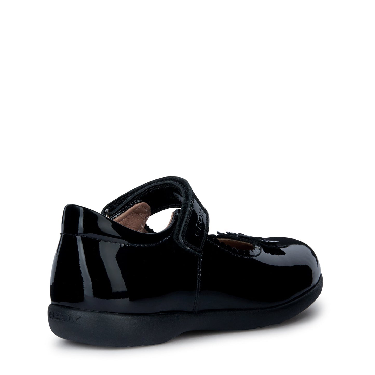 Naimara Bow Black Patent Leather Mary Jane Girl's School Shoe