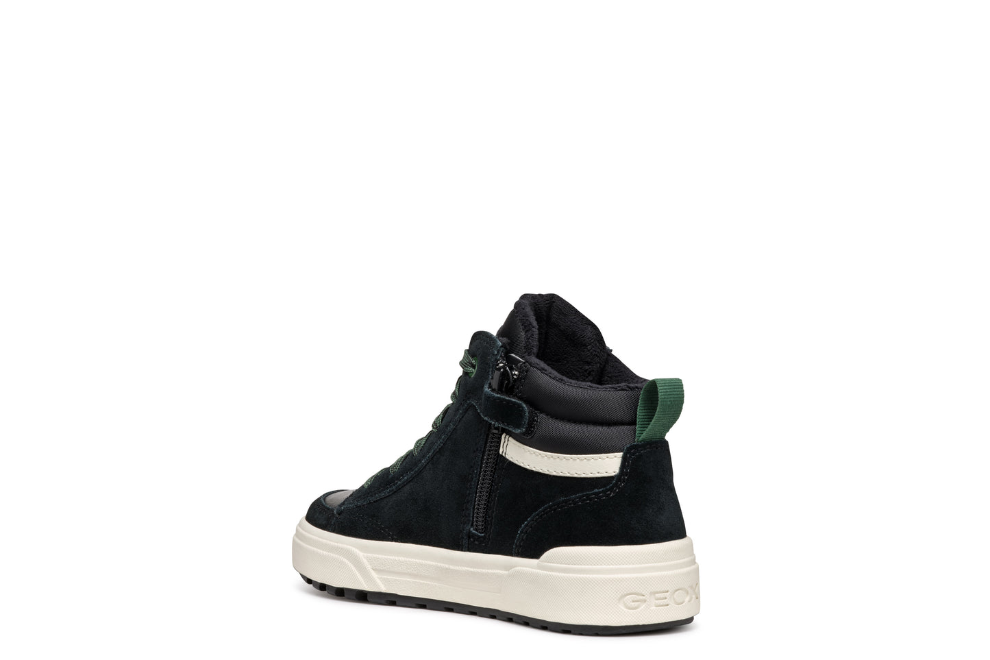 Weemble High Top Black/Forest Green And Lace Sneaker Style Boot