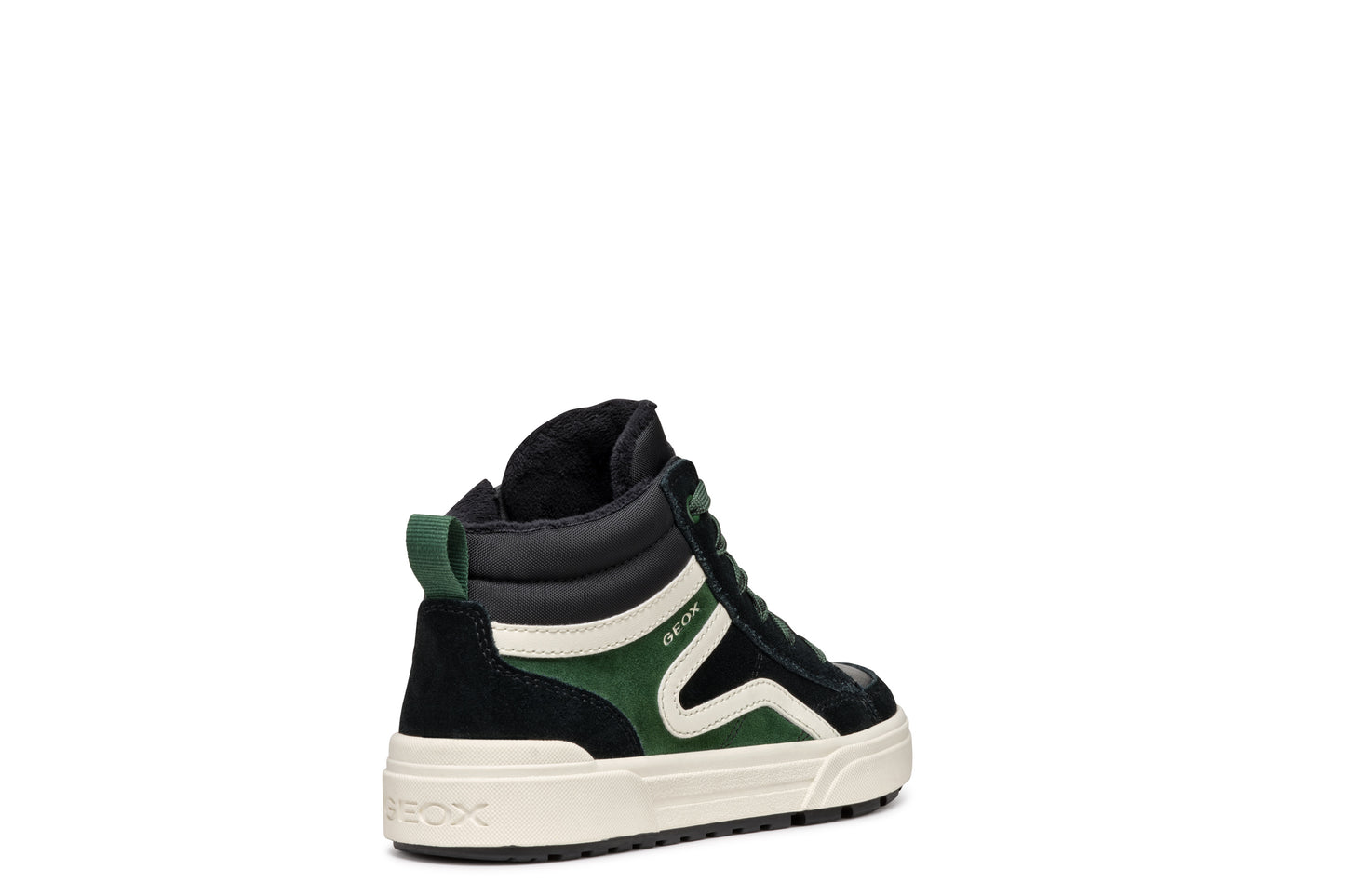 Weemble High Top Black/Forest Green And Lace Sneaker Style Boot