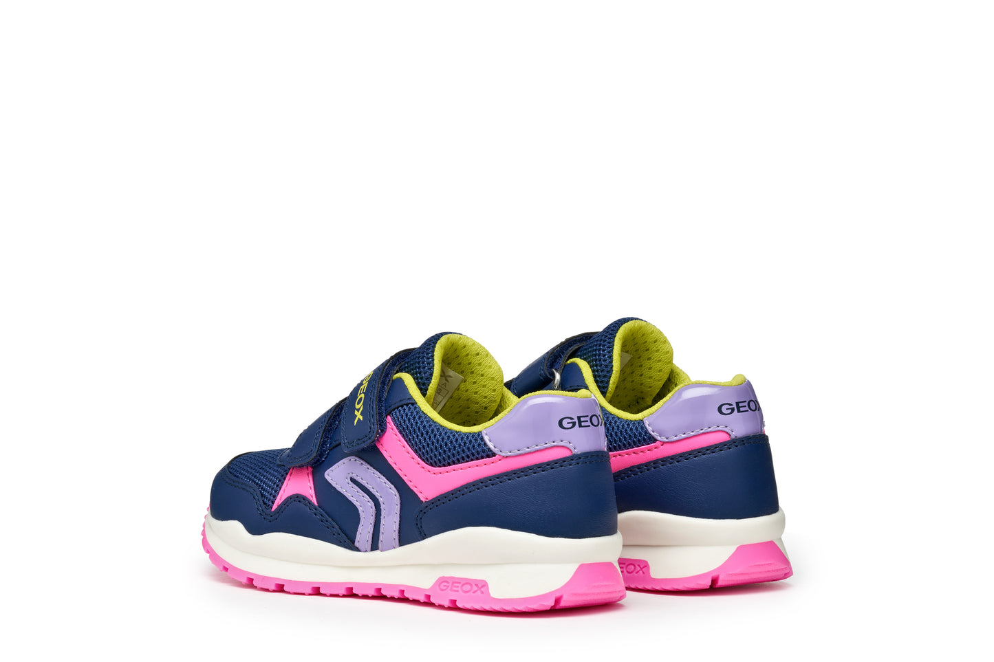 Pavel Girls Trainer in Navy/Fluo Fuchsia