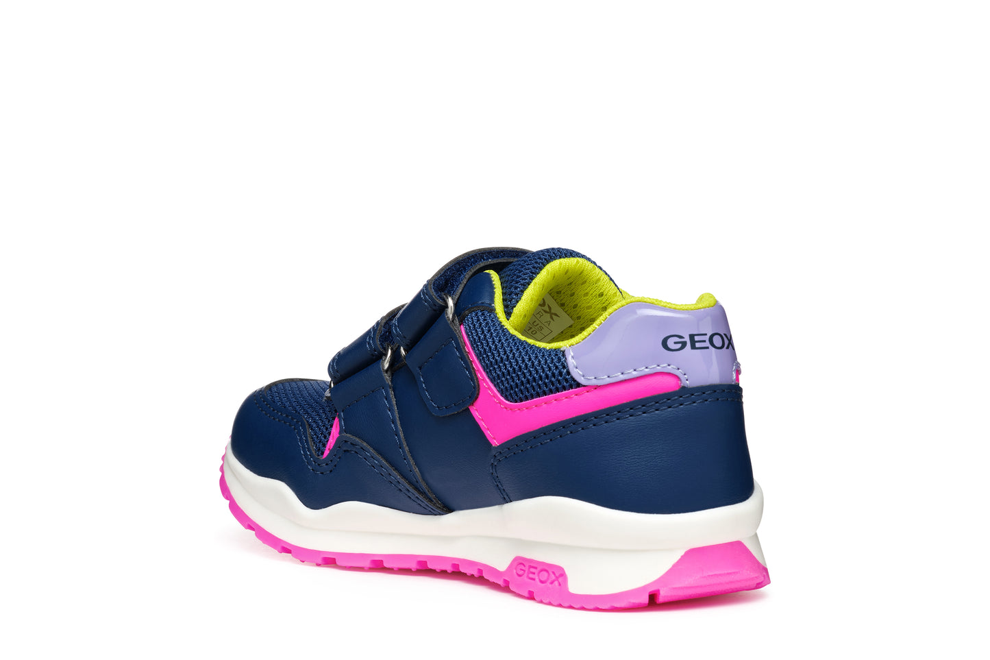 Pavel Girls Trainer in Navy/Fluo Fuchsia