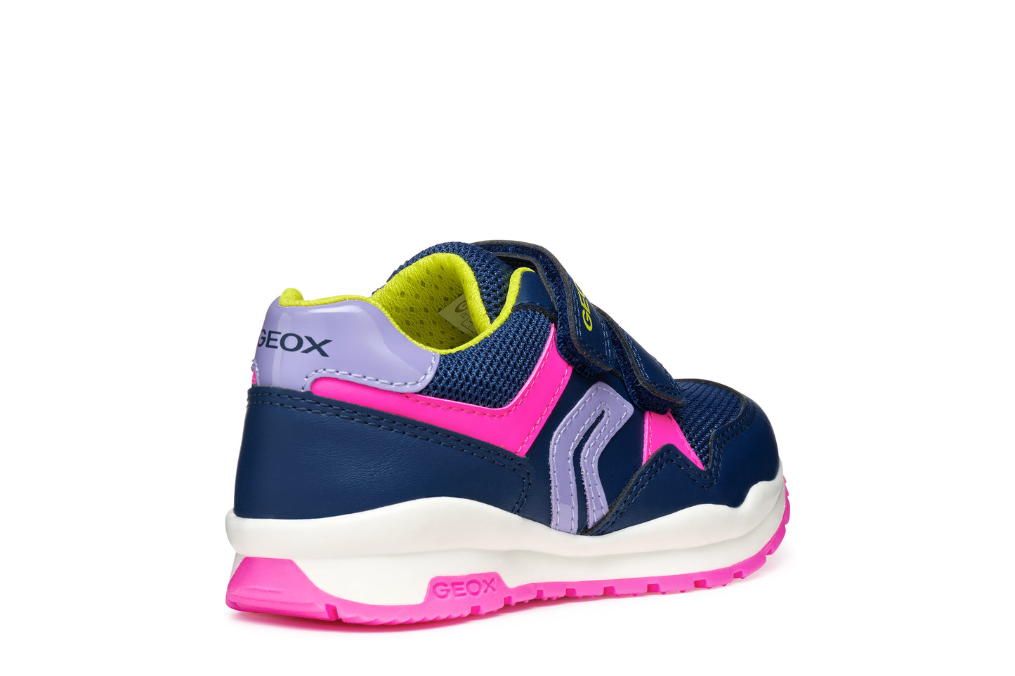 Pavel Girls Trainer in Navy/Fluo Fuchsia