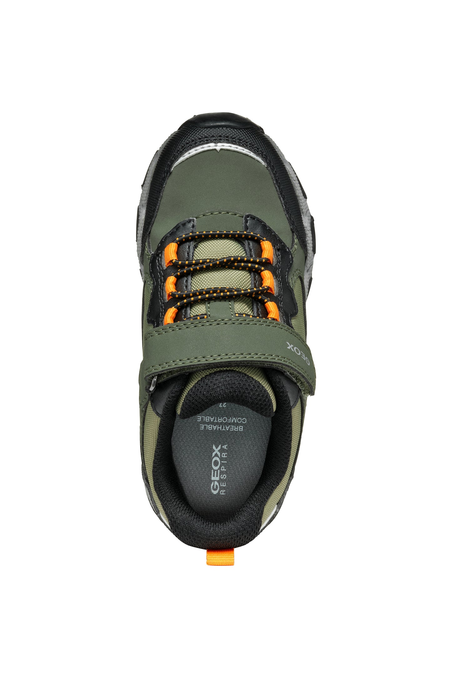 Magnetar Boys ABX Dark Green/Light Orange Waterproof Trainer