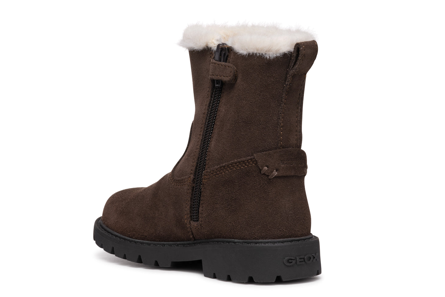 Shaylax Waterproof Girls Mid Calf Chestnut Brown Suede Boot