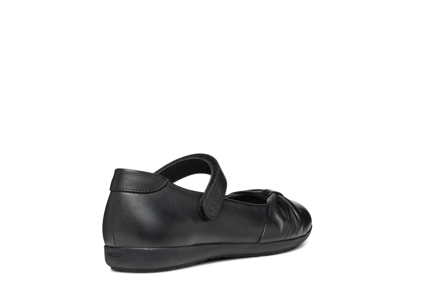 Iberide Mary Jane Black Leather Girl's School Shoe