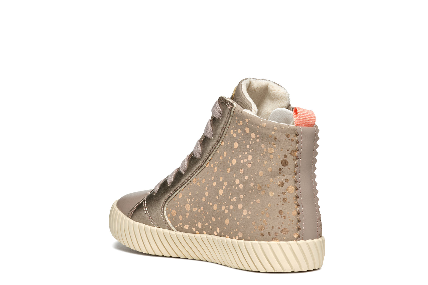 Mirroless Dark Beige Girls High-Top Casual Shoe