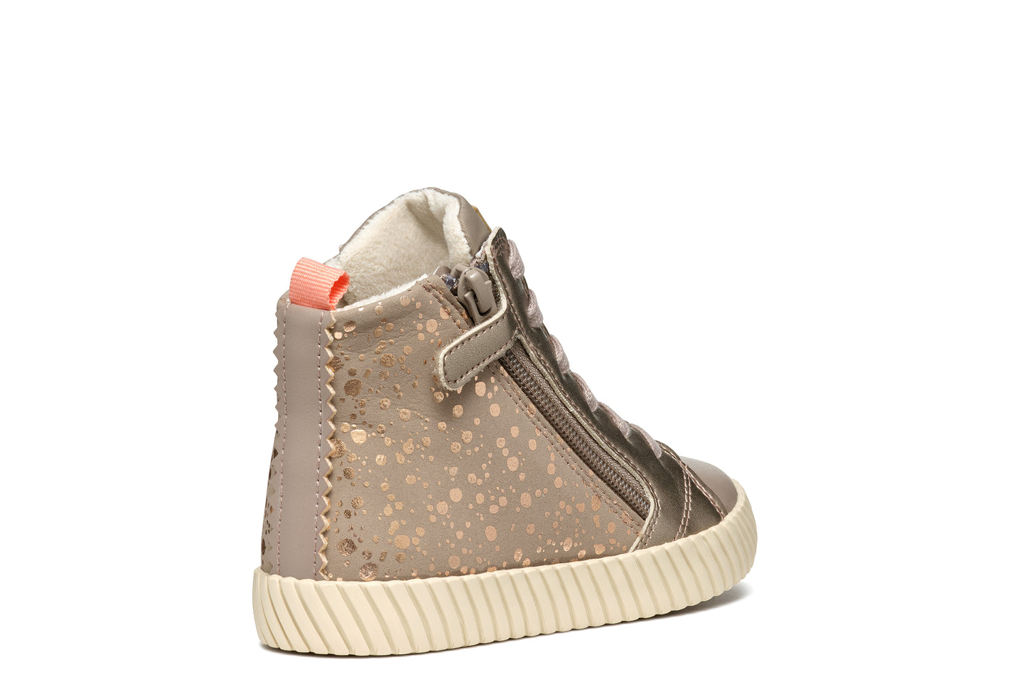 Mirroless Dark Beige Girls High-Top Casual Shoe