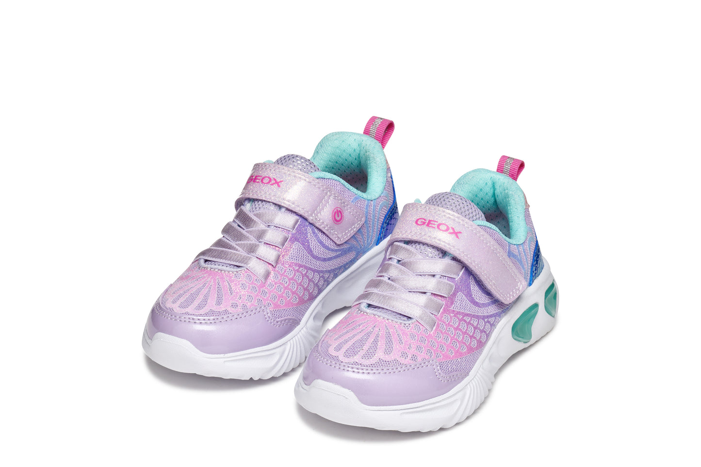 Assister Girl’s Lilac/Aqua Light-up Trainer