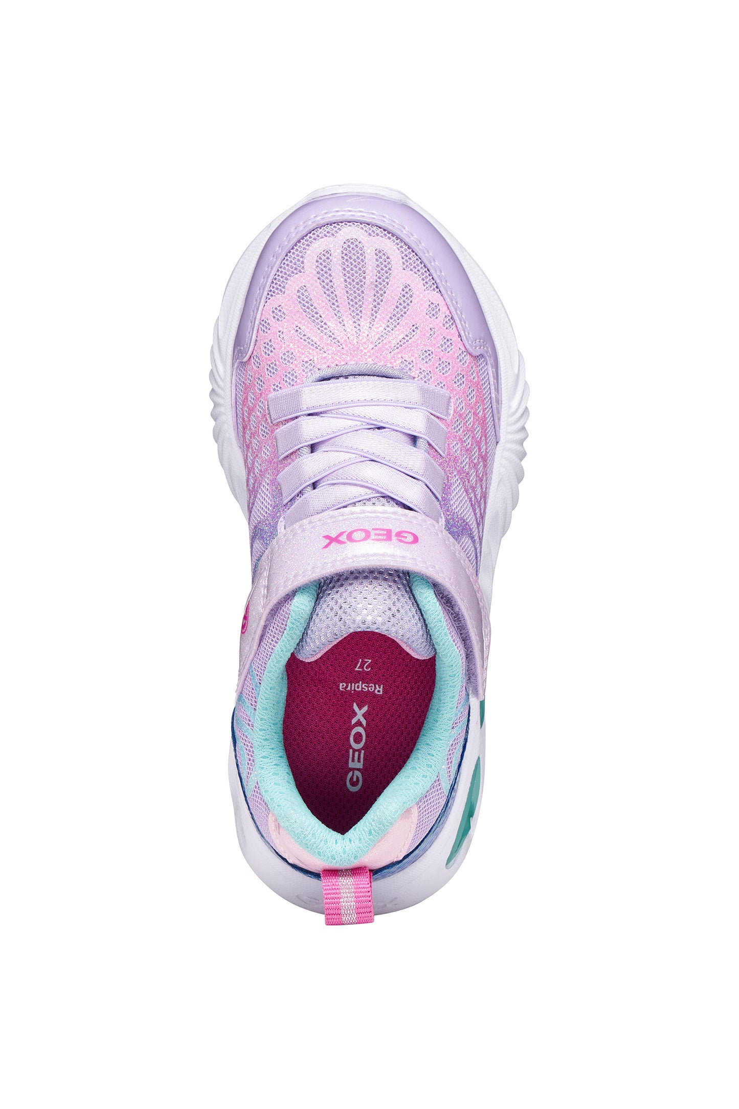 Assister Girl’s Lilac/Aqua Light-up Trainer