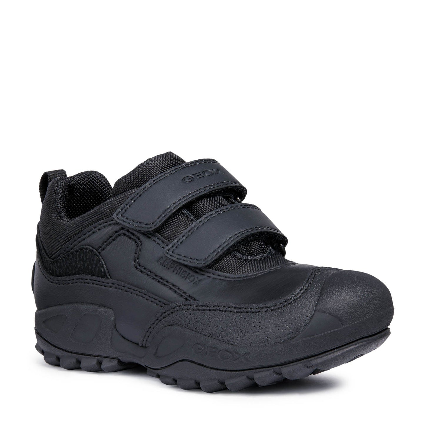 Buller Black Leather Boys School Shoe
