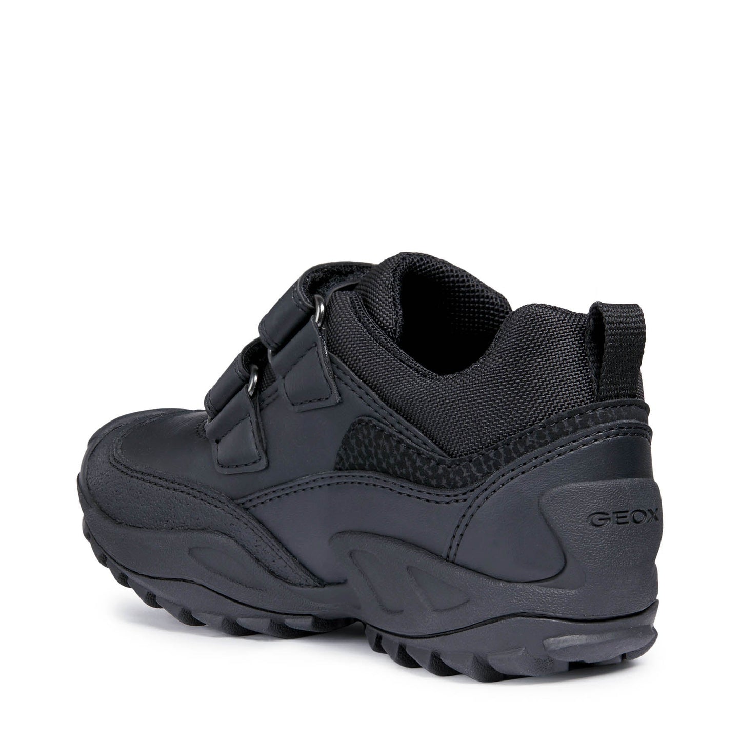 Buller Black Leather Boys School Shoe