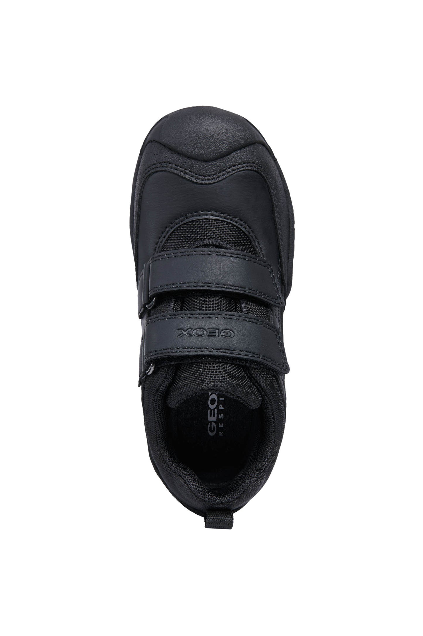 Buller Black Leather Boys School Shoe