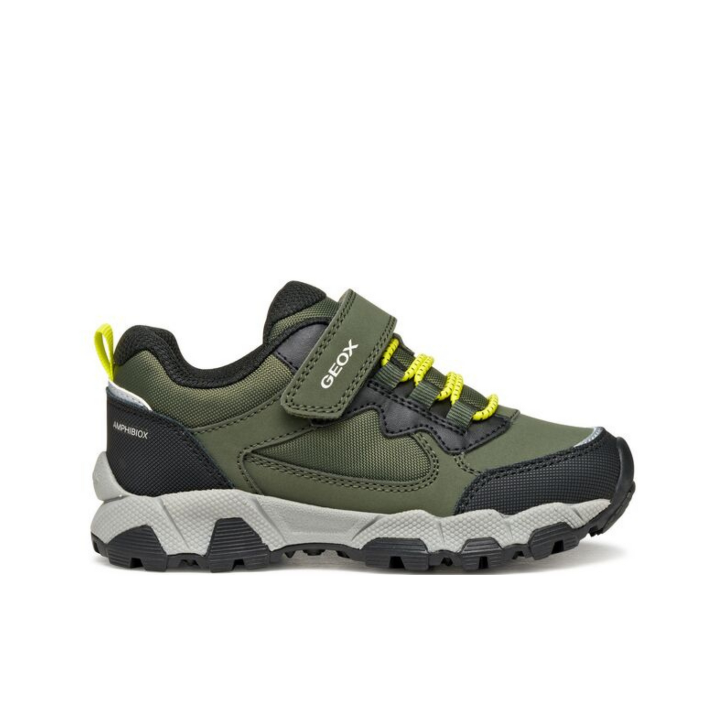 Magnetar Boys ABX Khaki Lime Waterproof Trainer