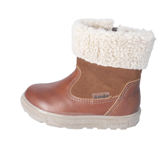 Jiminy Waterproof And Warm Lined Leather Boot in Nougat Tan