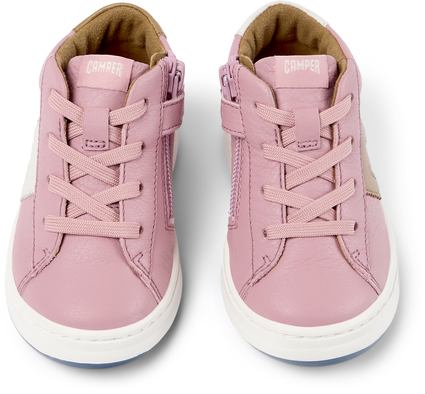 Runner Four Pink Leather First Walking Shoe