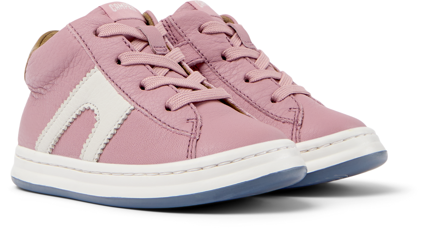 Runner Four Pink Leather First Walking Shoe