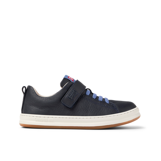 K Runner Four Navy Leather Boys Casual Shoe