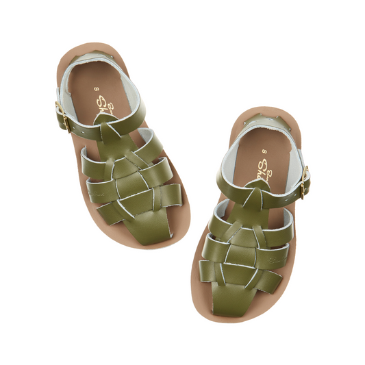 Olive saltwater sandals cheap